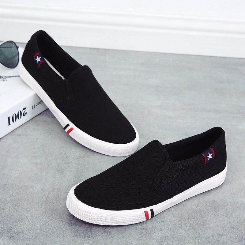 "Chaussures homme PUPUDA en toile : confortables et tendances pour l'été" black