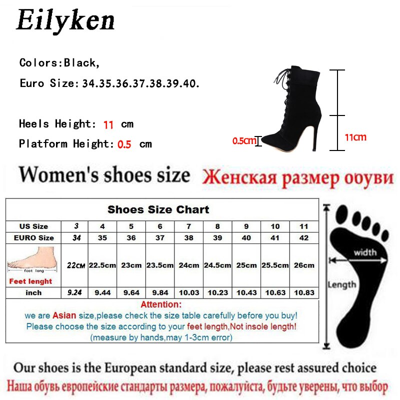 "Chaussures pour Femmes Automne-Hiver 2023: Bottines à Bout Pointu avec Lacets Croisés et Fermeture Éclair - AOMshop"