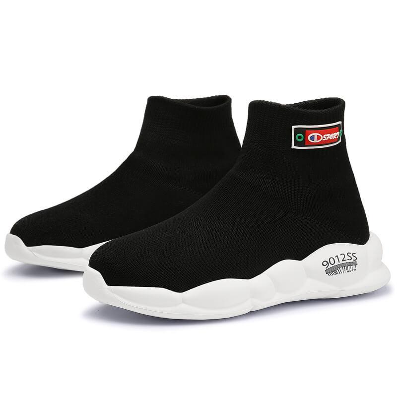"Chaussures pour enfants tendance et décontractées, baskets respirantes Black