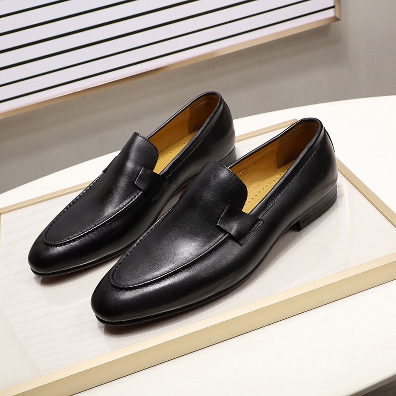Chaussures pour homme en cuir véritable - Style automne/été 2022