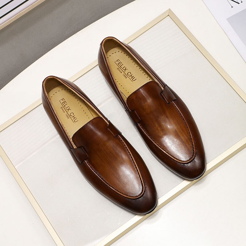 Chaussures pour homme en cuir véritable - Style automne/été 2022
