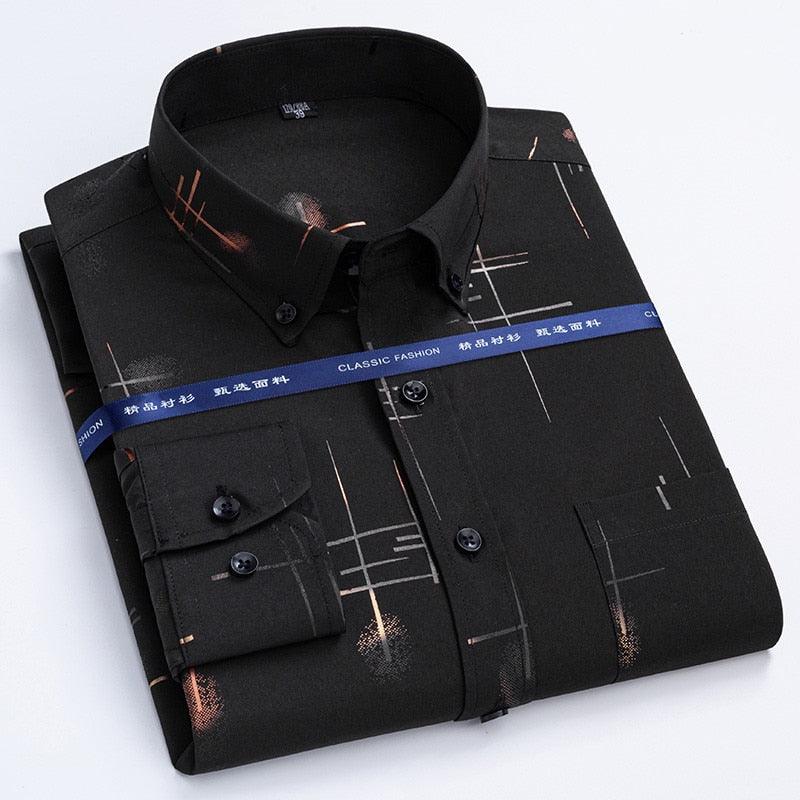 "Chemises habillées pour homme, dernier cri de printemps et d'automne" Mens shrit 23