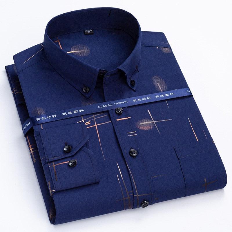 "Chemises habillées pour homme, dernier cri de printemps et d'automne" Mens shrit 21