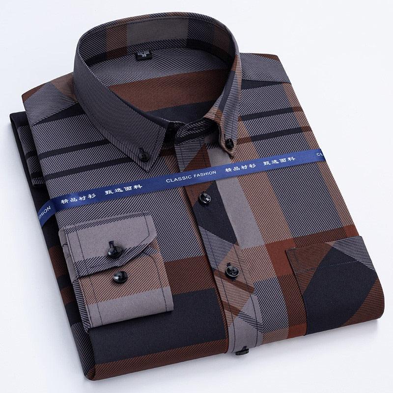 "Chemises habillées pour homme, dernier cri de printemps et d'automne" Mens shrit 27