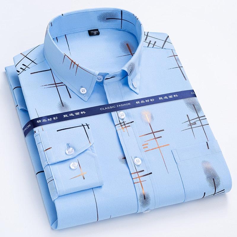 "Chemises habillées pour homme, dernier cri de printemps et d'automne" Mens shrit 31
