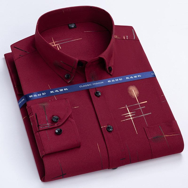"Chemises habillées pour homme, dernier cri de printemps et d'automne" Mens shrit 22