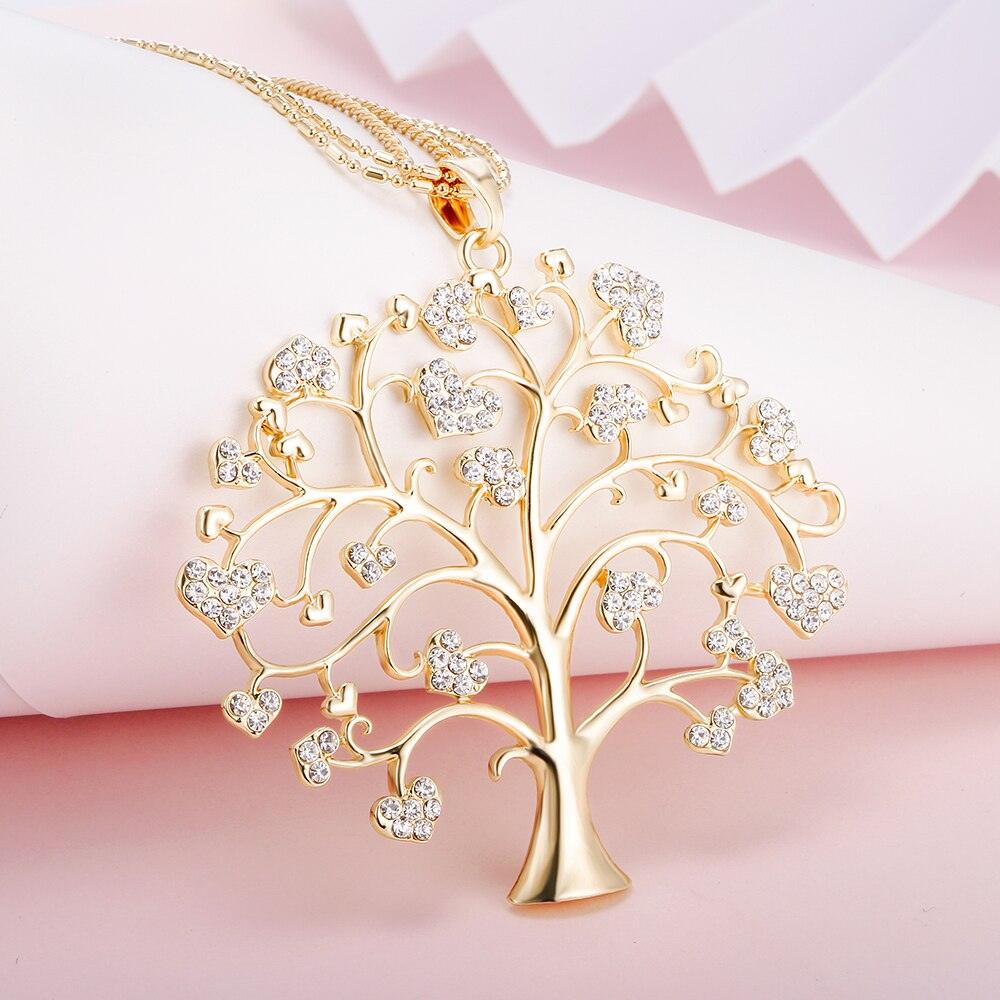 Collier Arbre de Vie Pendentif pour Femme - Bijoux Accessoires Cadeau