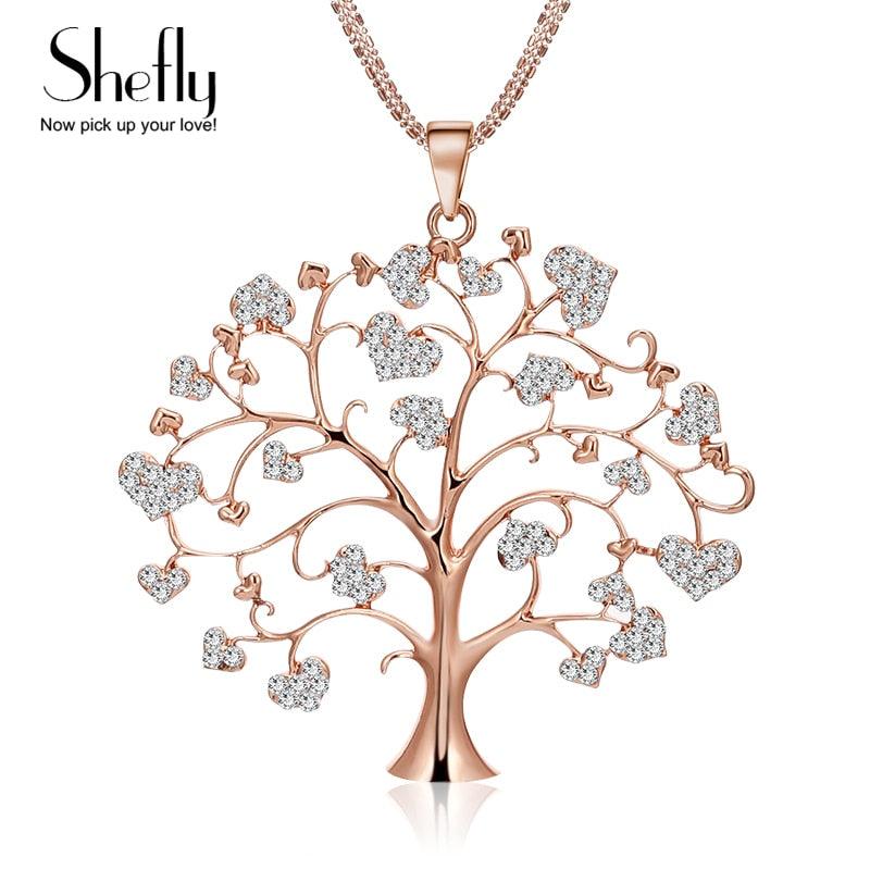 Collier Arbre de Vie Pendentif pour Femme - Bijoux Accessoires Cadeau