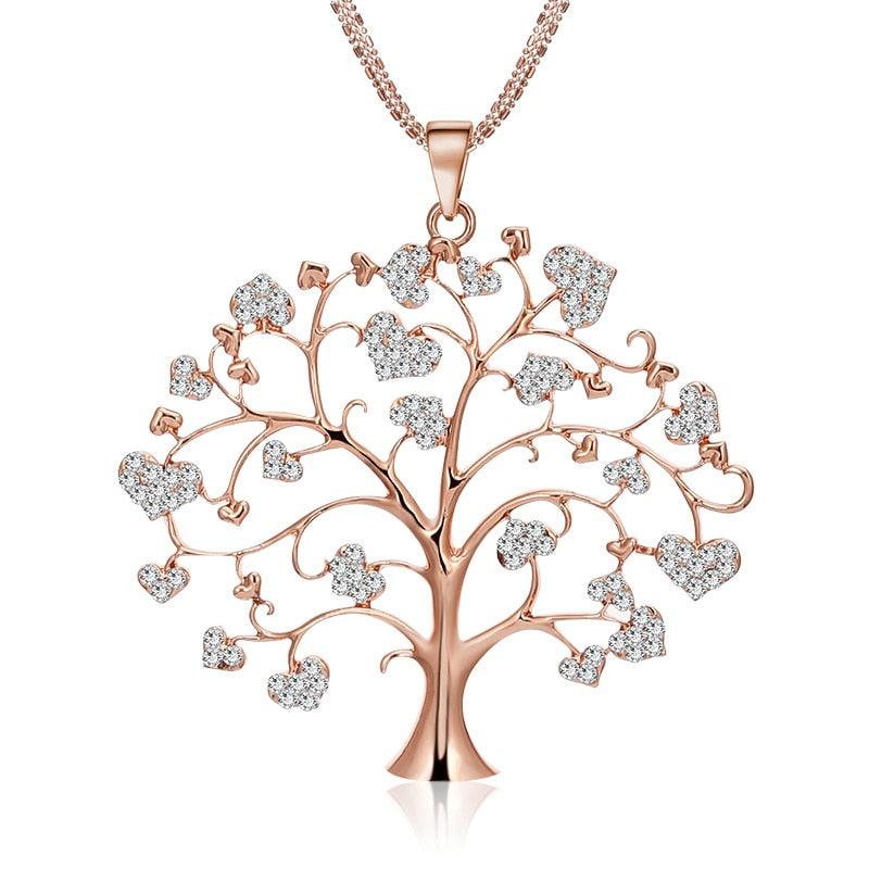 Collier Arbre de Vie Pendentif pour Femme - Bijoux Accessoires Cadeau
