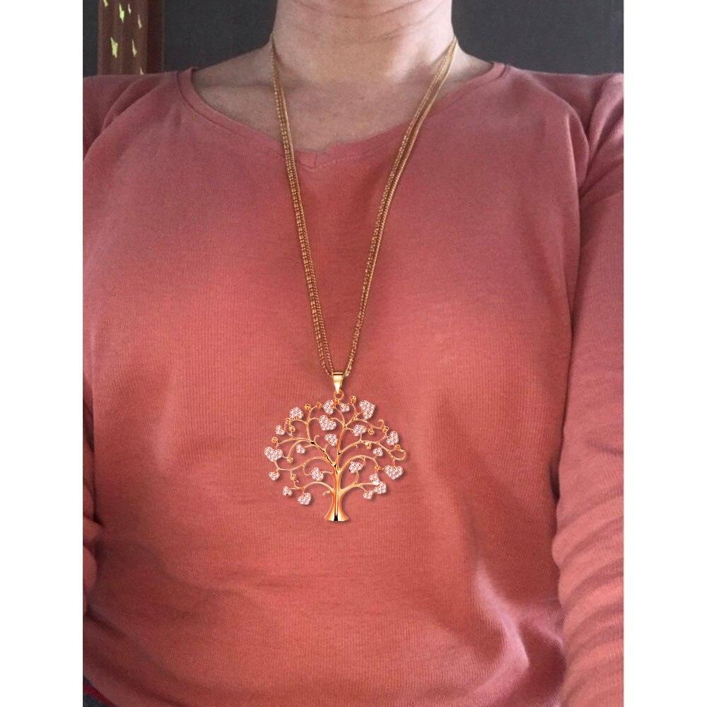 Collier Arbre de Vie Pendentif pour Femme - Bijoux Accessoires Cadeau