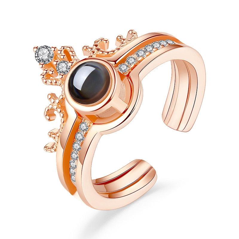 Collier Lettre 100 Langues Je T'aime Projection LV00698-1
