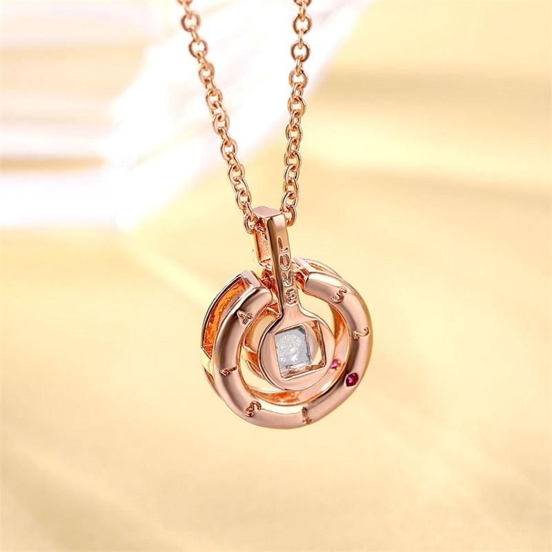 Collier Lettre 100 Langues Je T'aime Projection