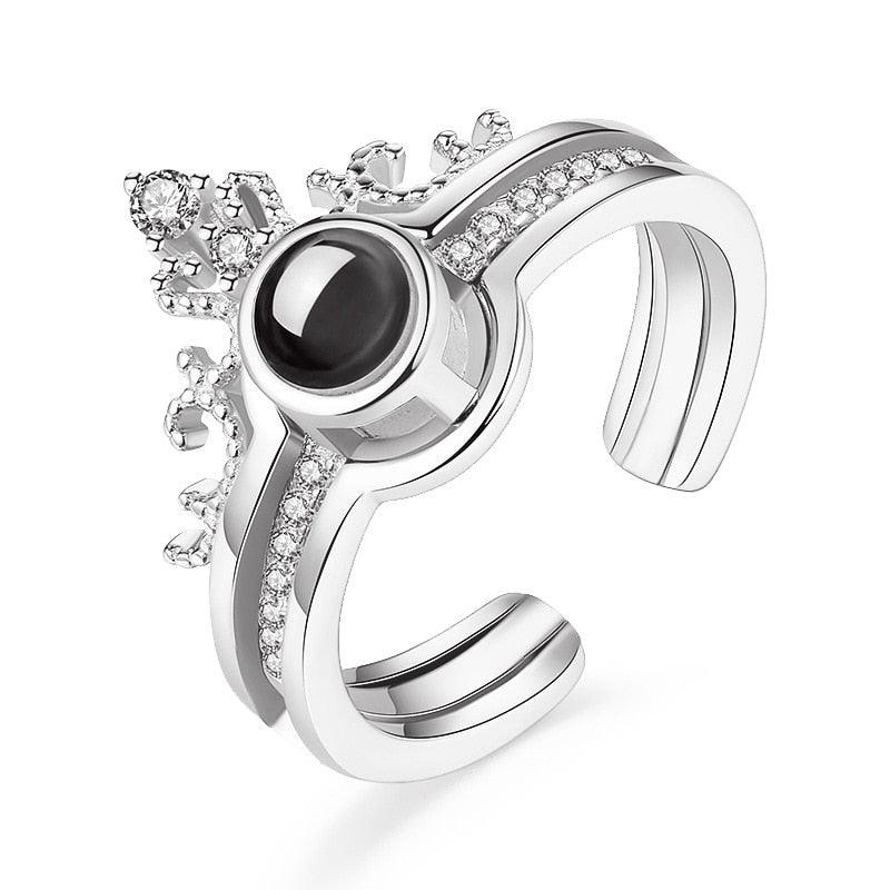 Collier Lettre 100 Langues Je T'aime Projection LV00698-2