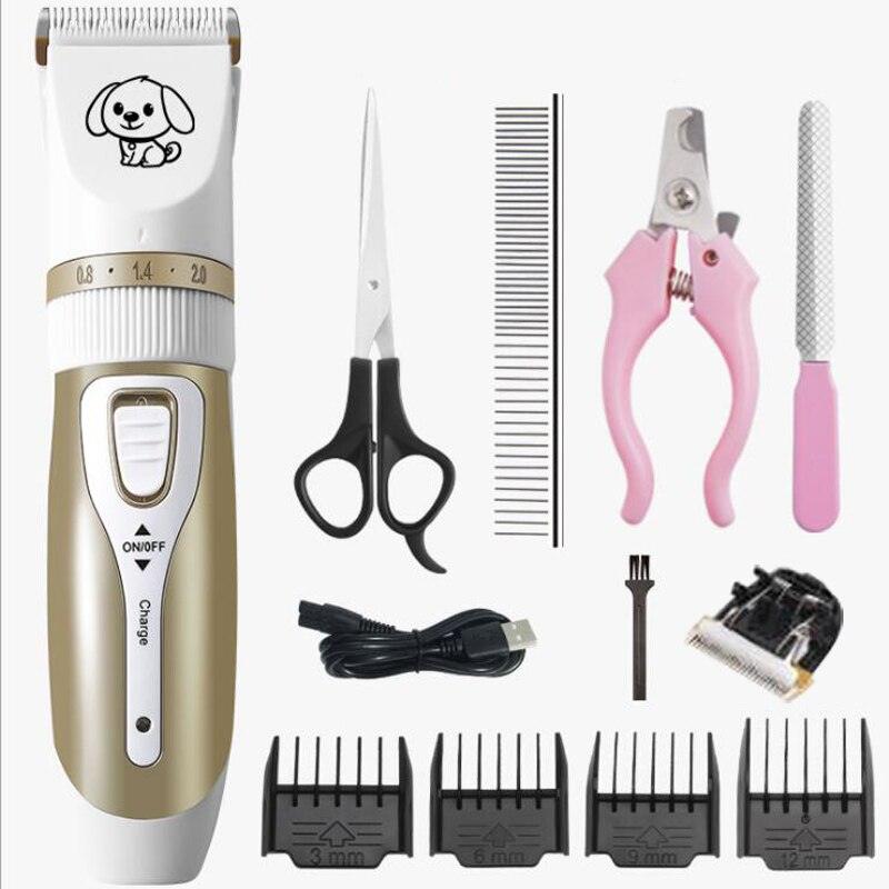Coupe Poils pour Chien et Chat Rechargeable USB Packaging J