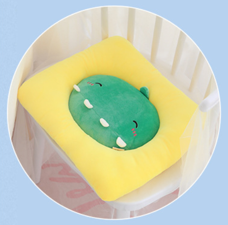 - Coussin Rond avec Fleurs - AOMshop Yellow Square