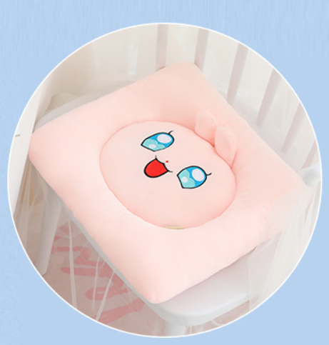 - Coussin Rond avec Fleurs - AOMshop Pink Square