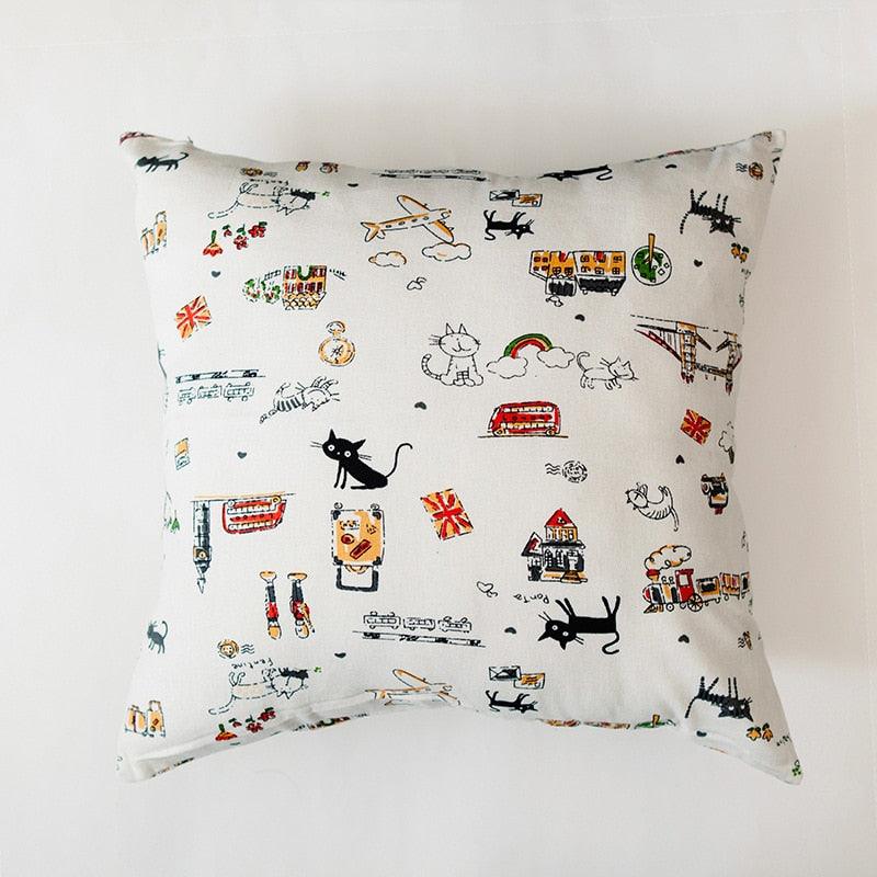 Coussin en coton nordique pour canapé, housse de coussin pour coussin de voiture, textile d'intérieur color 9 45 - 45 without core