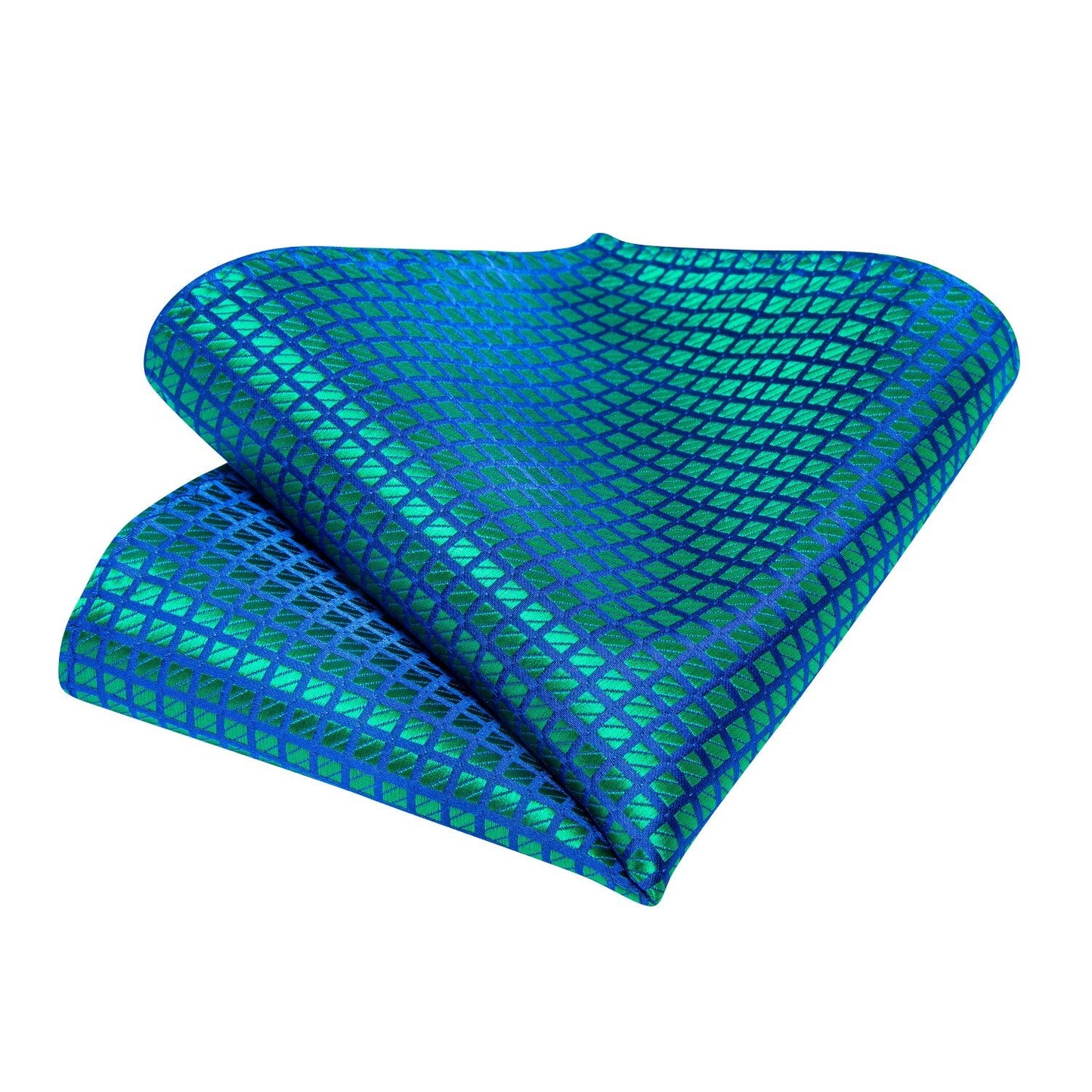 "Cravate pour homme en soie de designer paisley bleu sarcelle DiBanGu"