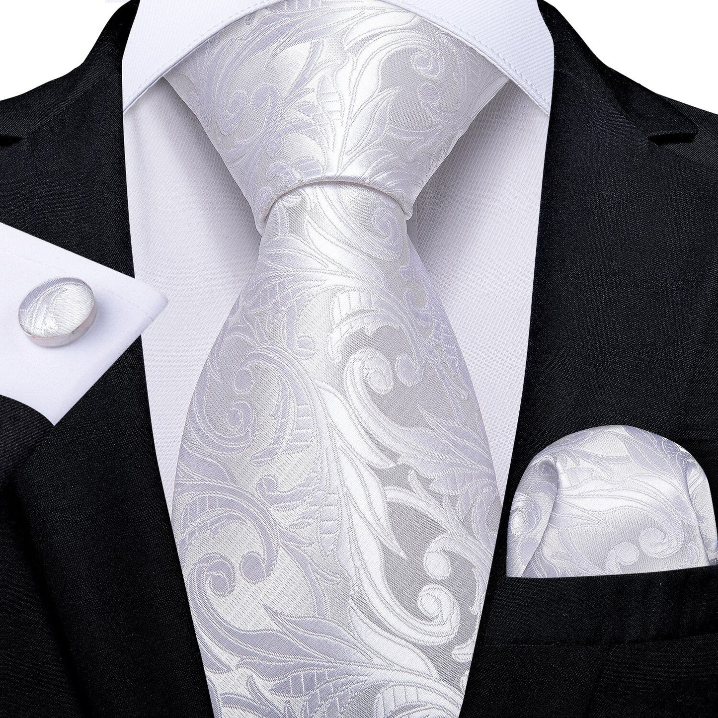 "Cravate pour homme en soie de designer paisley bleu sarcelle DiBanGu" MJ-1163