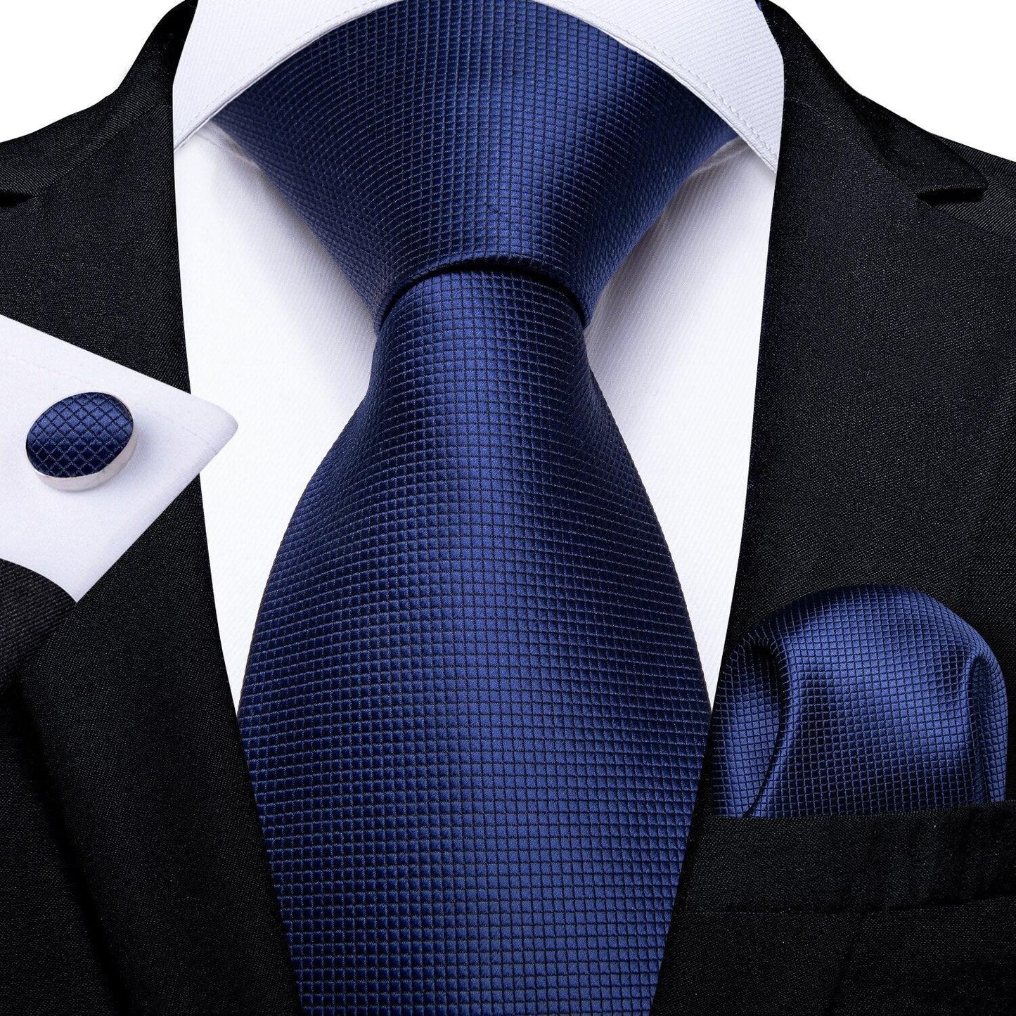 "Cravate pour homme en soie de designer paisley bleu sarcelle DiBanGu" MJ-0326