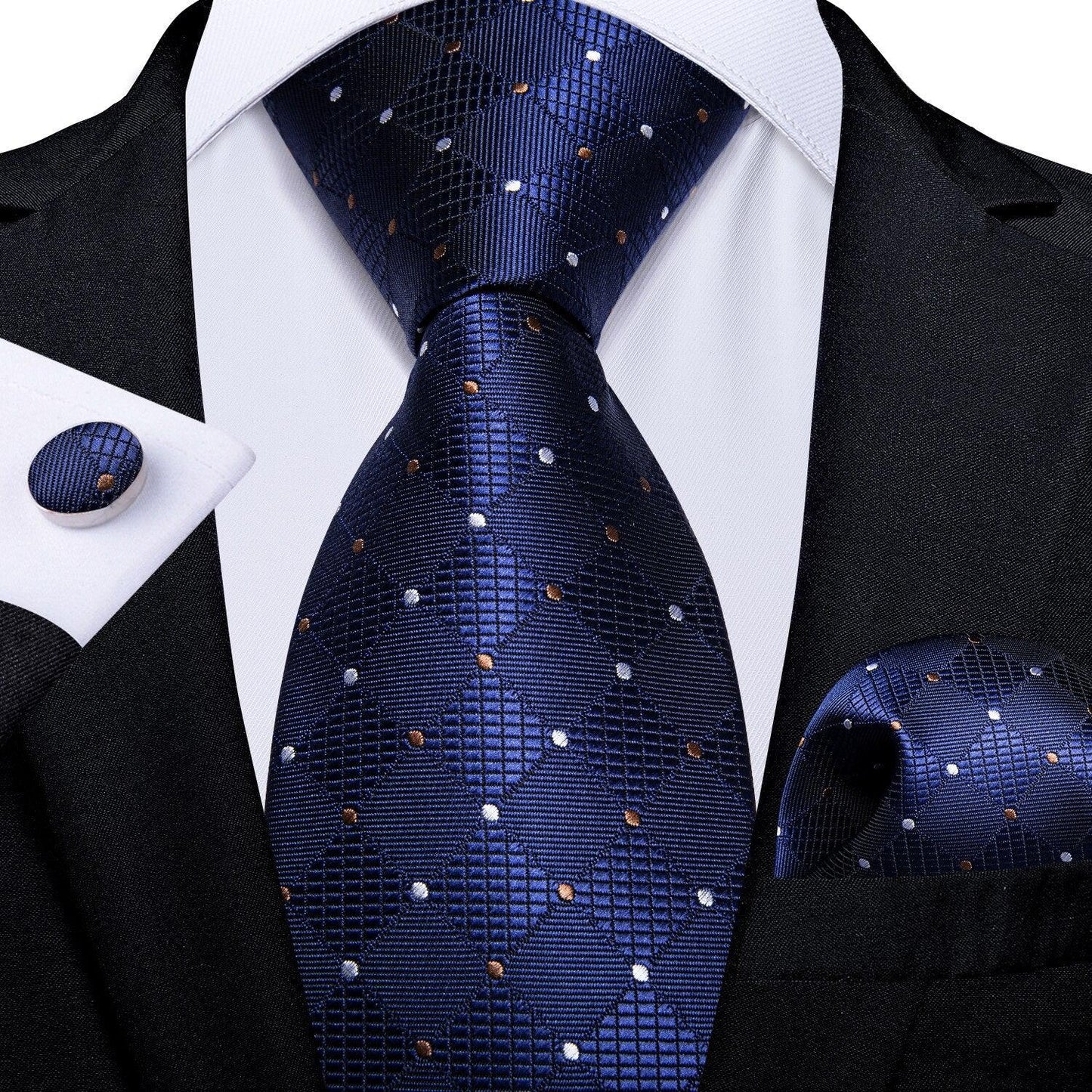 "Cravate pour homme en soie de designer paisley bleu sarcelle DiBanGu" MJ-7374