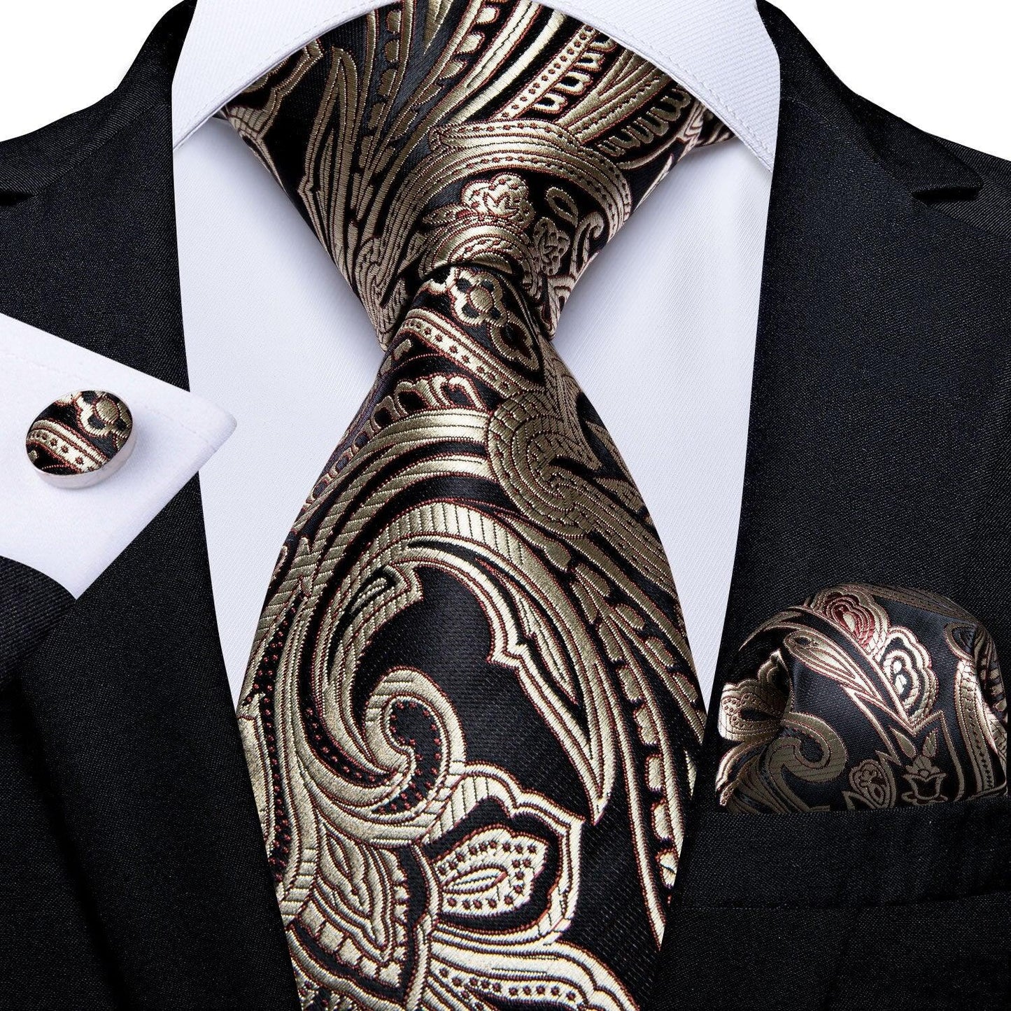 "Cravate pour homme en soie de designer paisley bleu sarcelle DiBanGu" MJ-1621