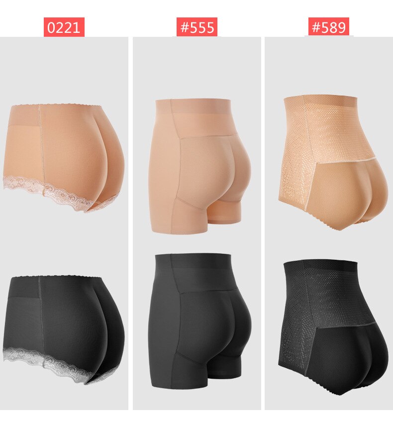 Culotte rembourrée pour femmes - Shaper de fesses et de hanches sans couture avec pads pour les fesses et effet push-up