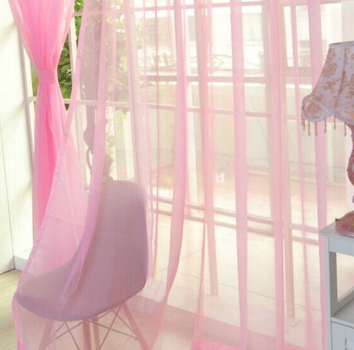 "Curtains modernes en tulle transparent pour salon et chambre - AOMshop"