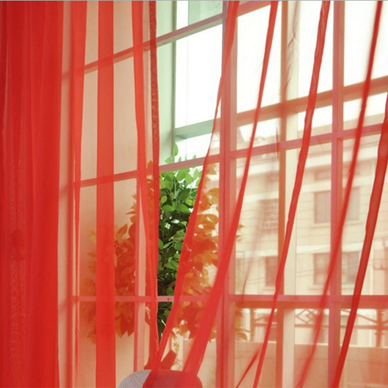 "Curtains modernes en tulle transparent pour salon et chambre - AOMshop"