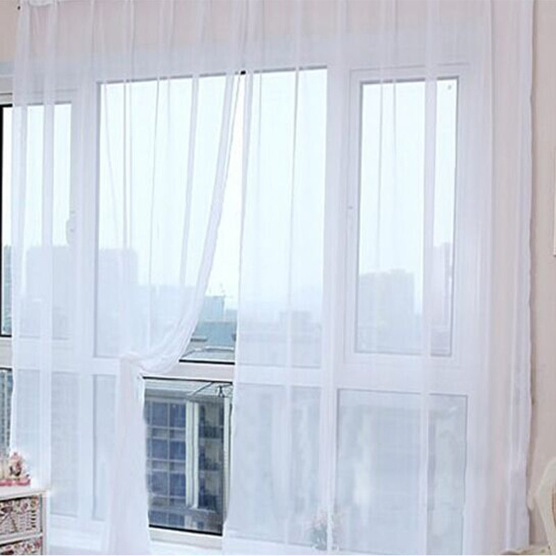 "Curtains modernes en tulle transparent pour salon et chambre - AOMshop"