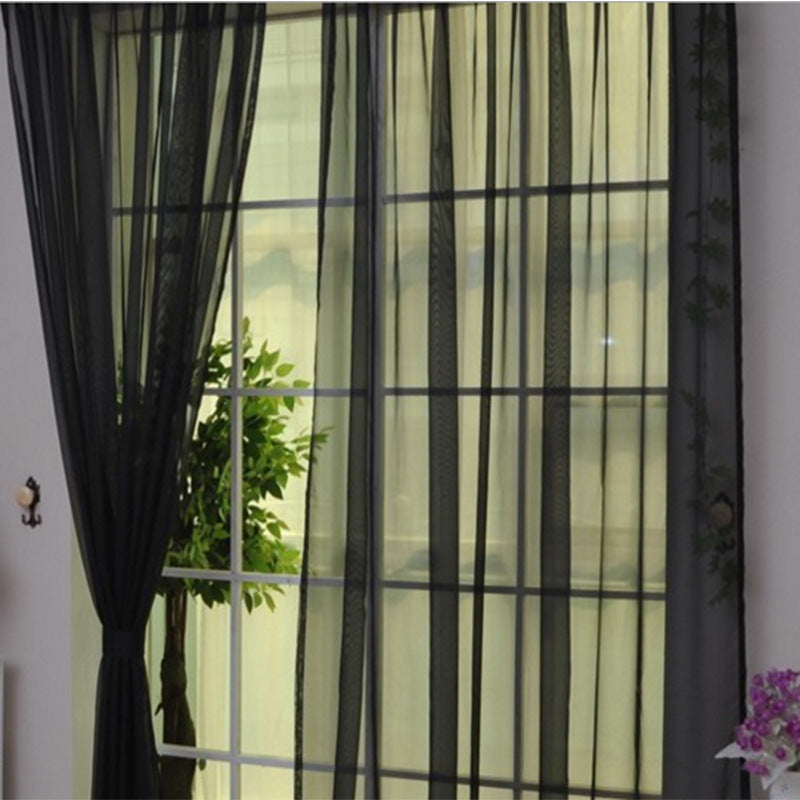 "Curtains modernes en tulle transparent pour salon et chambre - AOMshop"
