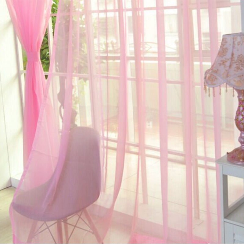 "Curtains modernes en tulle transparent pour salon et chambre - AOMshop"