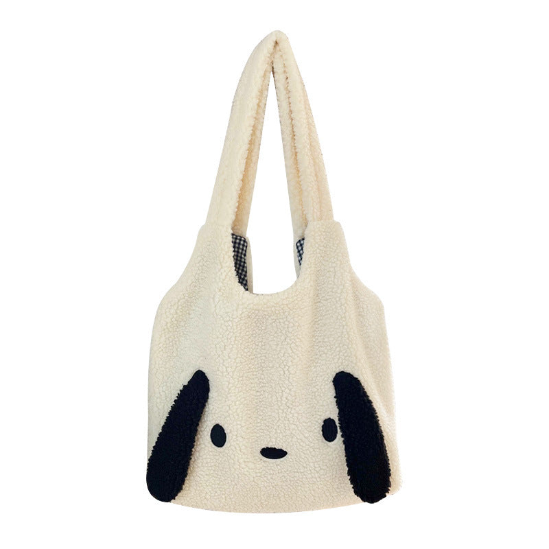 Grand sac d'oreille en molleton d'agneau à une épaule pour chien mignon | Achetez sur AOMshop