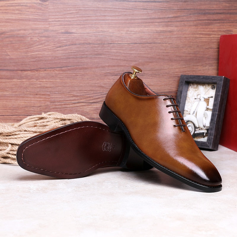 DESAI Men's Business Dress Casual Shoes - Chaussures Oxford en Cuir Véritable pour Hommes</h1>