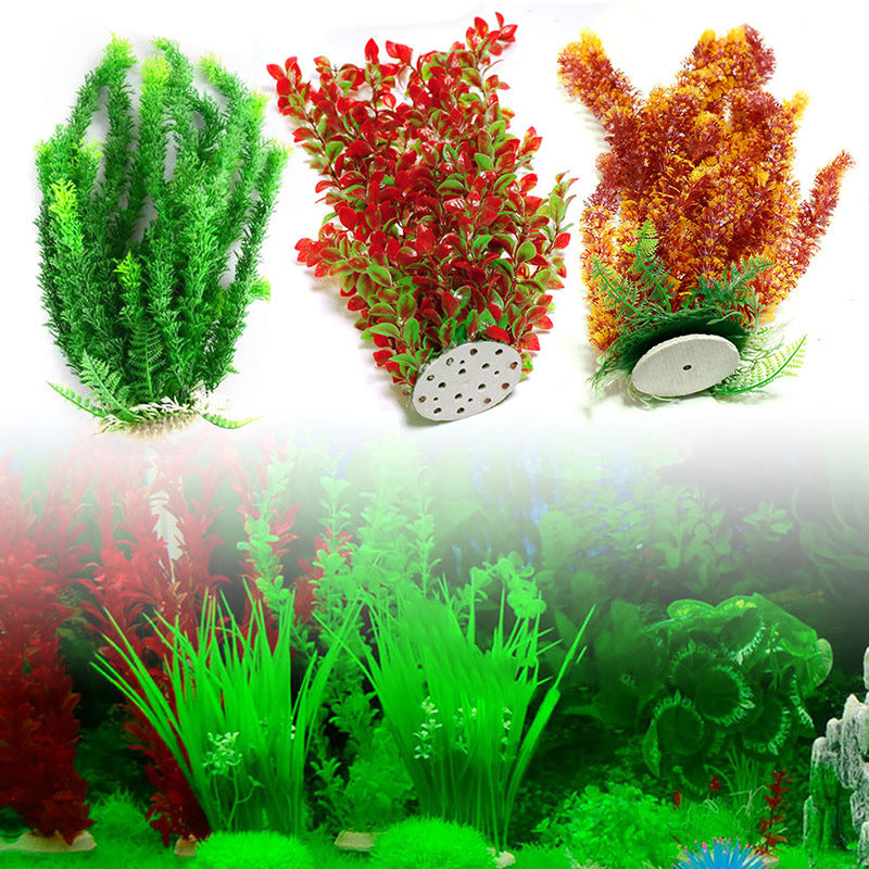 Décor d'aquarium à plantes simulées - AOMshop