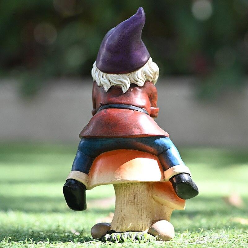 Décoration de jardin nain cartoon créatif en résine