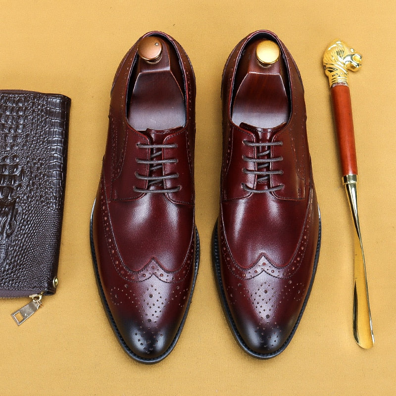 Desai 2022 New Men Dress Handmade Shoes - Oxford en Cuir Véritable