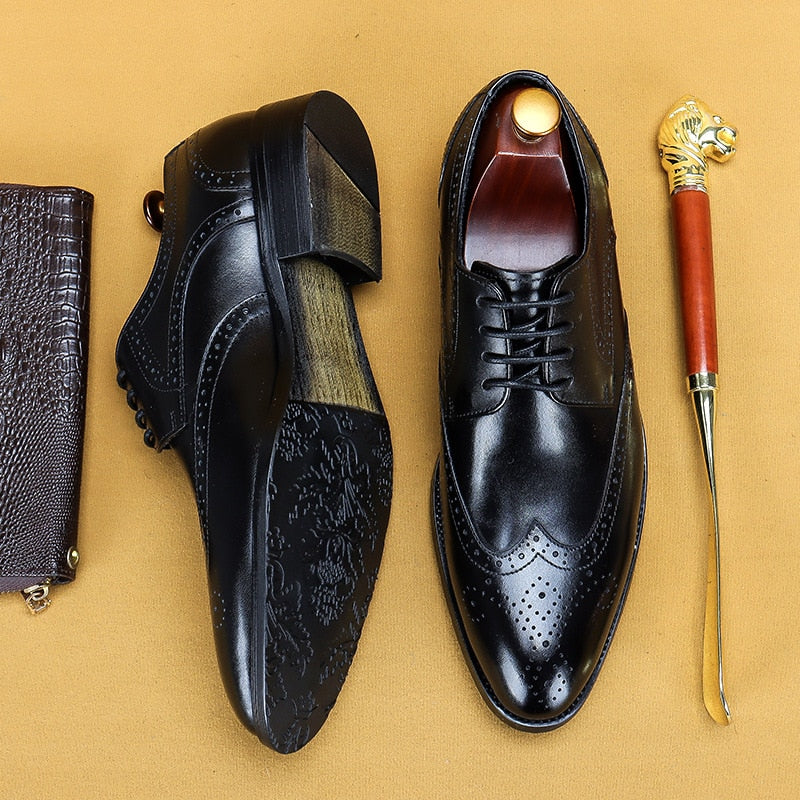 Desai 2022 New Men Dress Handmade Shoes - Oxford en Cuir Véritable