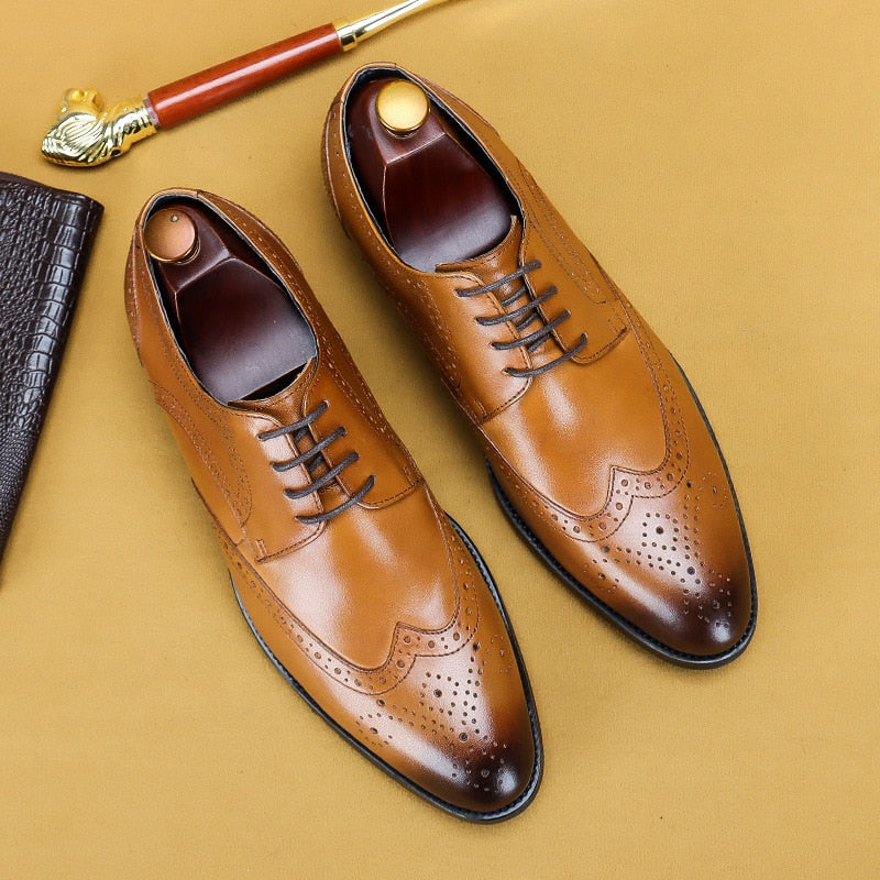 Desai 2022 New Men Dress Handmade Shoes - Oxford en Cuir Véritable