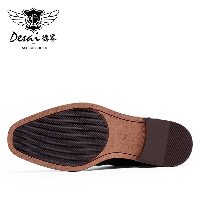 Desai Men Motorcycle Boots - Bottes Militaires en Cuir Véritable