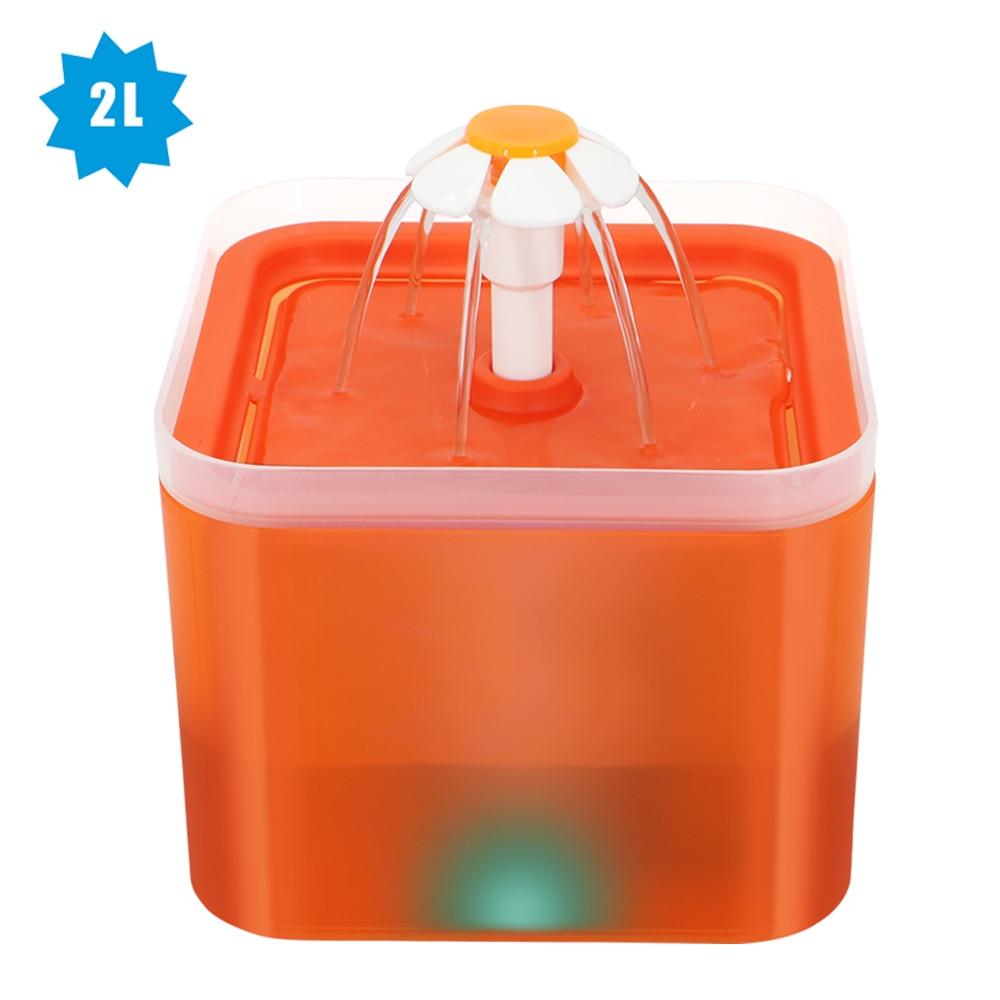 Distributeur automatique d'eau pour animaux de compagnie 087 Orange Free Size