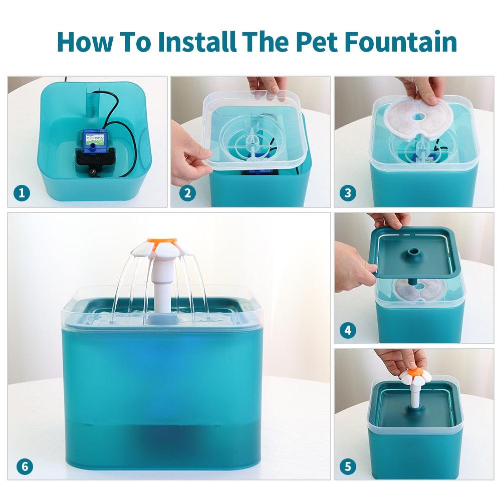 Distributeur automatique d'eau pour animaux de compagnie