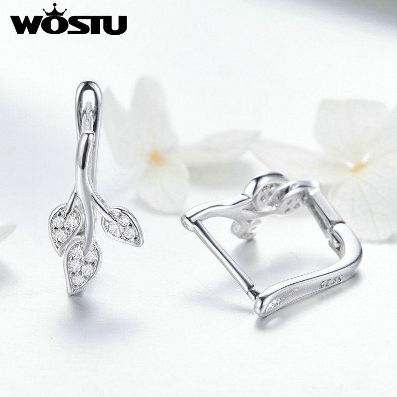 "Élégantes boucles d'oreilles WOSTU Autumn leaves pour femme "
