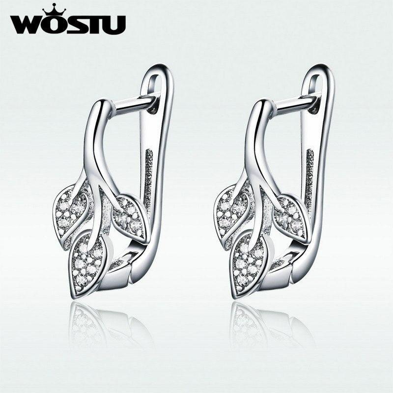 "Élégantes boucles d'oreilles WOSTU Autumn leaves pour femme "