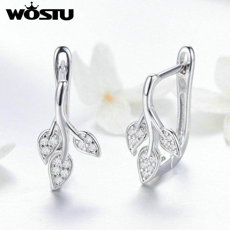"Élégantes boucles d'oreilles WOSTU Autumn leaves pour femme "