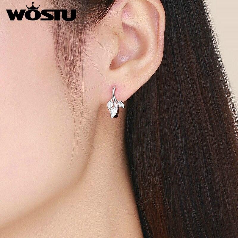 "Élégantes boucles d'oreilles WOSTU Autumn leaves pour femme "