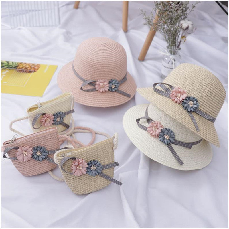 Ensemble chapeau d'été et sac pare-soleil pour enfants | AOMshop