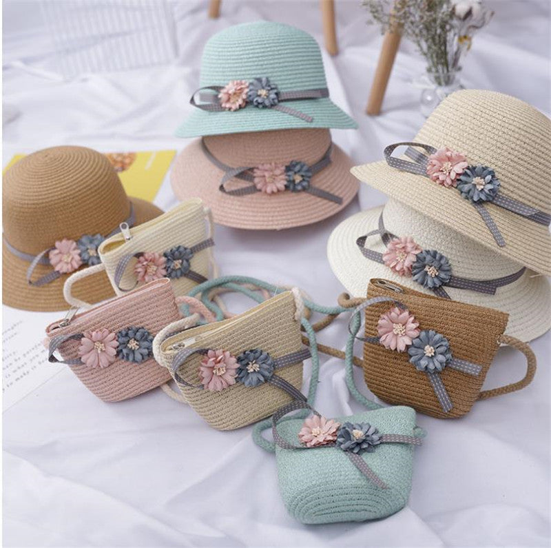 Ensemble chapeau d'été et sac pare-soleil pour enfants | AOMshop