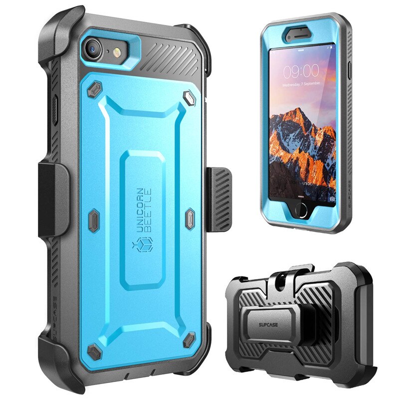 Étui SUPCASE UB Pro robuste avec clip ceinture pour iPhone SE 2022/2020 et iPhone 7/8