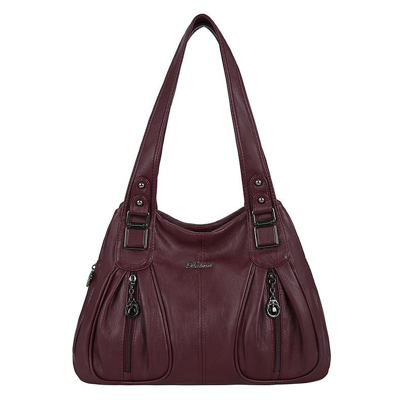 European And American Fashion Women's Shoulder Bag Portable | AOMshop Red